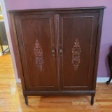 Beautiful Vintage Chifforobe with Ornate Applique