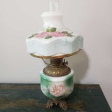 Antique Gone with the Wind Style Hurricane Lamp - Never Converted To Power