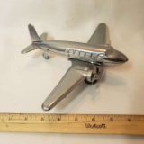 Vintage Metal Friction Airplane