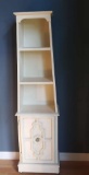 Vintage Wood Bookshelf on Casters