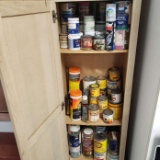 Contents of Cabinet - Paint and Stain
