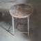 Metal Stool with Wood Seat