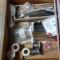 Box Lot of Wire and Other Items For Making Stained Glass Kaleidoscopes and Other Art