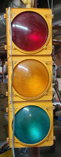 Vintage Stop Light with Hard Plastic Casing