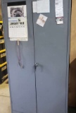 Metal Storage Cabinet and Contents