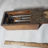 Lathe Parts In Wood Storage Box