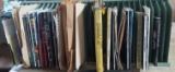 Lot of 2 Slotted Metal Dividers with Assorted Glass Working Books
