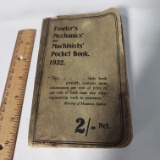 Fowlers Mechanics and Machinists Pocket Book 1932