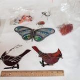 Box Lot of Assorted Stained Glass Items