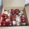 Box Lot of Assorted Christmas Ornaments - Some Glass