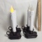 Lot of 4 Plastic Battery Operated Candles