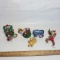 Lot of 5 Christmas Ornaments