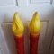 Pair of 39” Blow Mold Candles