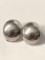 Pair of Vintage Sterling Silver Clip-on Earrings