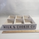 North Pole “Milk & Cookie Co.” Divided Tray