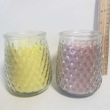 Lot of 2 Bridgewater Candle Co Decorative Jar Candles