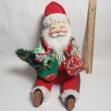 Annalee Vintage Musical Wind Up Santa