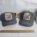 Lot of 2 New Baseball Caps “This Actually is My First Rodeo