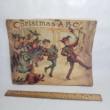 Vintage Christmas ABC Book - Antique Vellum Paper