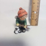 Goebel Berta Hummel Figurine “ Little Snow Shoveler” with Box