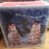 Set of 2 Indoor /Outdoor Lighted Penguins