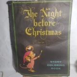 Huge Vintage “The Night Before Christmas“ Coloring Book