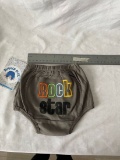 New - Rugged Butts “Rock Star” Diaper Cover For Boys