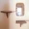 3 Piece Vintage Homco Decorative Lot - 2 Shelves and 1 Mirror