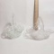 Lot of 2 Decorative Glass Baskets