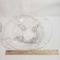 Vintage 4 Foot Glass Bowl, Possibly Steuben