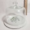 Cheese Plate with Glass Dome Lid