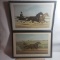 Lot of 2 Framed Currier & Ives Prints