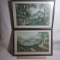 Lot of 2 Framed Currier & Ives Prints