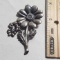 Sterling Silver Flower Brooch