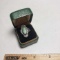 Vintage Sterling Silver Ring with Green Turquoise Stone