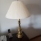 Lot of 2 Gold Tone Table Lamps