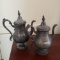 Lot of 2 Rogers and Smith 1859 Antique Silver Plated Teapots-Monogrammed