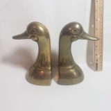 Leonard Brass Duck Head Bookends