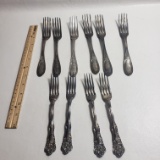 10 Piece Silver Plated Forks