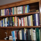 Lot of Assorted Books and Reading Light