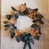 Magnolia Wreath and Greenery Throughout House