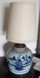 Antique Ginger Jar Made Into Lamp