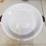 Vintage  Hall Porcelain Serving Dish with Stand (11.5”)