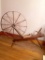 Antique Large Wooden Spinning Wheel
