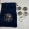 Lot of State Quarters in Plastic Cases with “World Reserve Monetary Exchange” Drawstring Bag