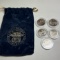 Lot of State Quarters in Plastic Cases with “World Reserve Monetary Exchange” Drawstring Bag