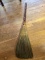 Vintage Straw Broom with Wooden Hand Turned Handle