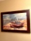 Beautiful Boat Scene Giclee Signed by Artist Number 4/500 in Wooden Frame