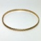 Beautiful 14K Gold Italian Swirled Bangle Bracelet