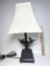 Adorable Lamp with Birds in Bird Bath & Shade